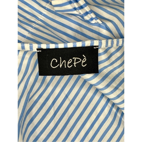 Chepé Blue and White Stripped Blouse - Picture 3 of 4